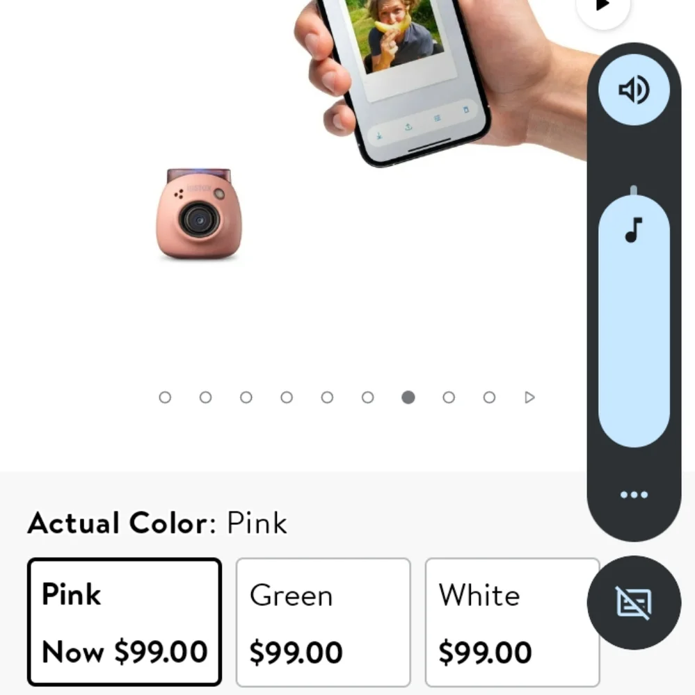 1 Fujifilm Pink PAL Camera & 1 White Instax Printer 3 Bundle